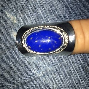 Blue Egyptian Stone Ring